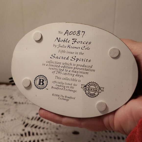 Bradford Exchange "Noble Forces" from Sacred Spirits Collection Eagle Statue - Picture 8 of 8